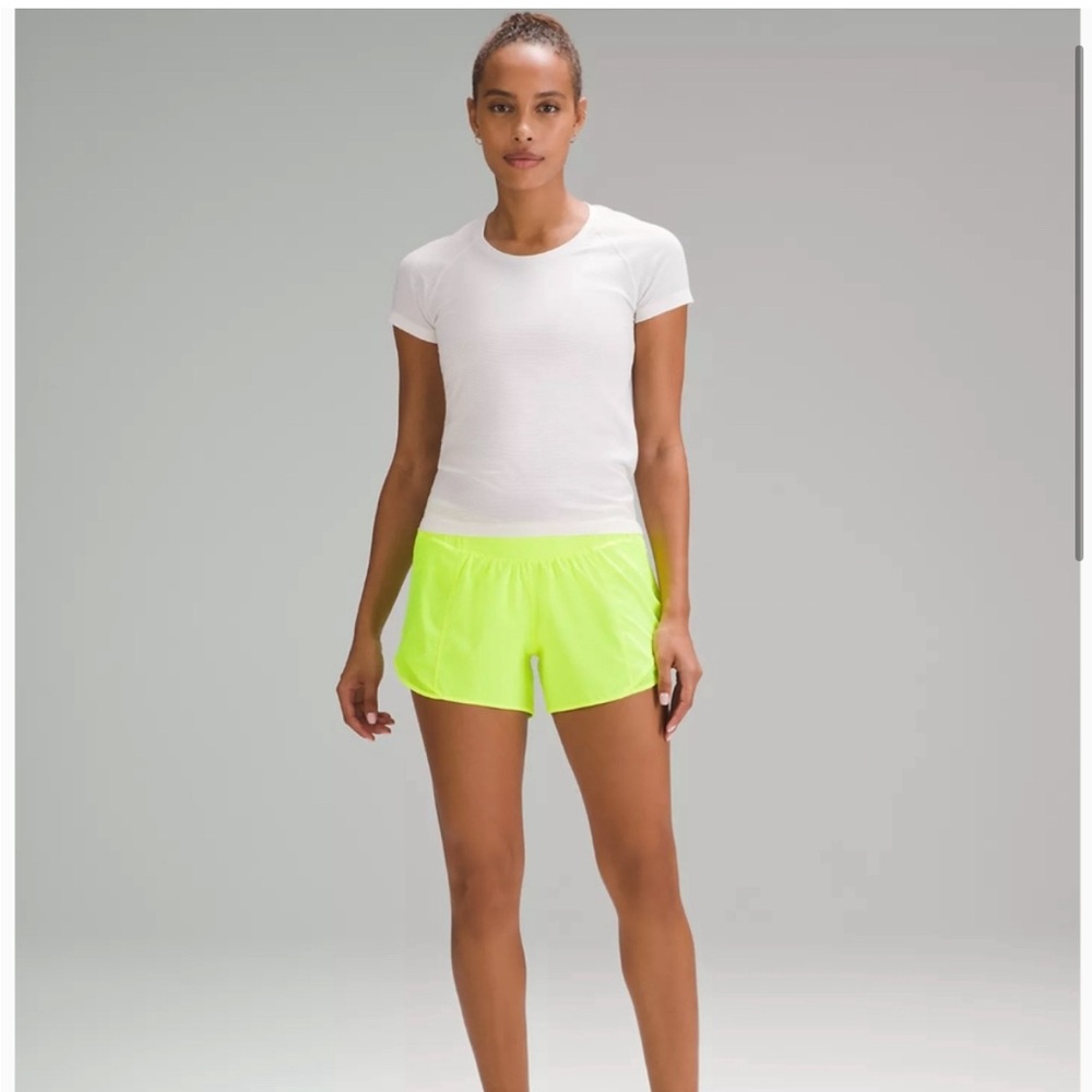 4 in Highlighter yellow Hotty hot shorts